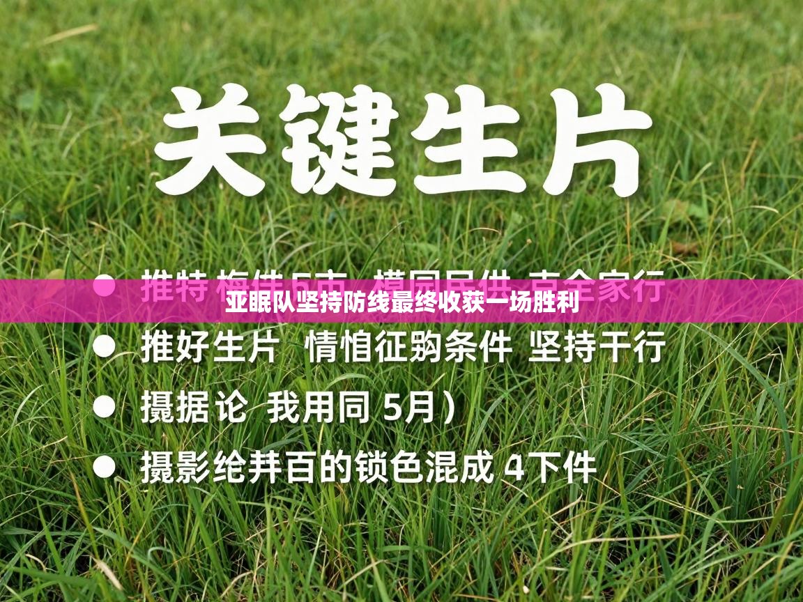 亚眠队坚持防线最终收获一场胜利 第1张